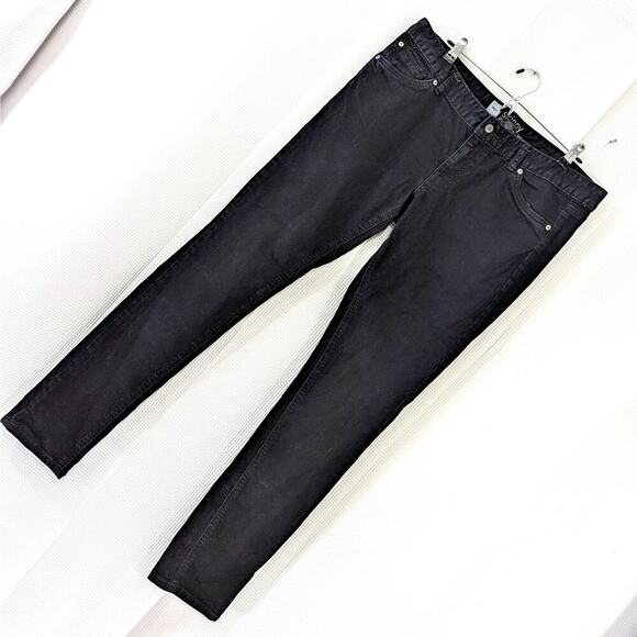 MOSSIMO! DEEP, SATURATED BLACK SKINNY PREMIUM DENIM 5 POCKET JEANS, PANTS! SZ 14 - Picture 11 of 11